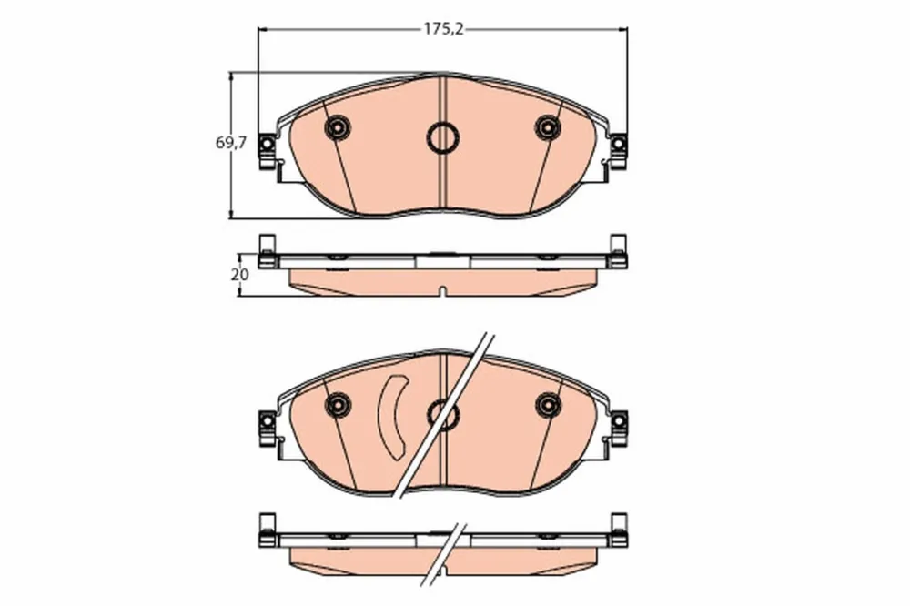 Ordina Subito TRW GDB2219 - Kit pastiglie freno, Freno a disco ATP Autoricambi