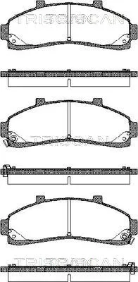 TRISCAN 8110 50009 - Kit pastiglie freno, Freno a disco ATP Autoricambi Ultime Pezzi