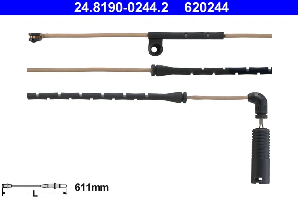 ATE 24.8190-0244.2 - Contatto segnalazione, Usura past. freno/mat. d‘attrito ATP Autoricambi Ultime Pezzi
