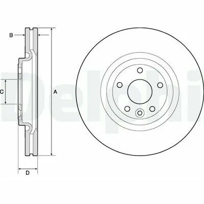 Must-Have DELPHI BG9166C Disco Freno