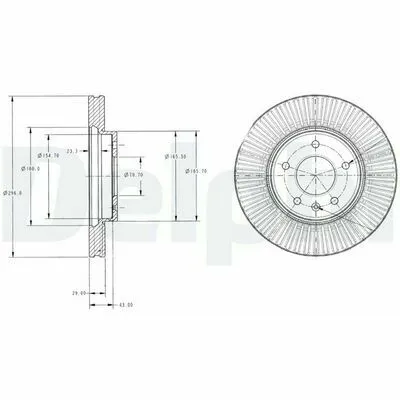 DELPHI BG4092C Disco Freno Prezzo Conveniente