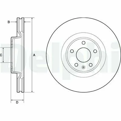 DELPHI BG9181C Disco Freno Esclusivo