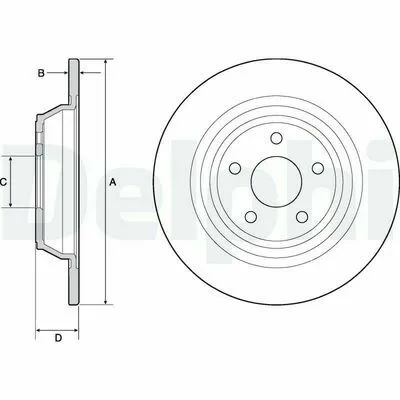 DELPHI BG4703C Disco Freno Bestseller