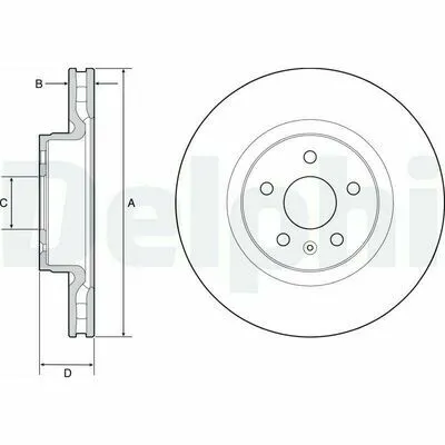 DELPHI BG9220C Disco Freno Reso Gratuito