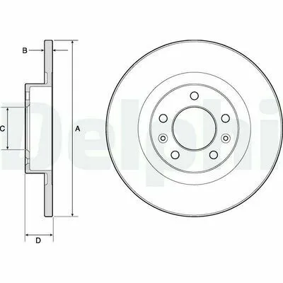 Compra Oggi Stesso DELPHI BG4748C Disco Freno