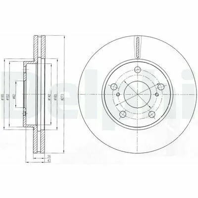 Ultima Occasione DELPHI BG4234C Disco Freno
