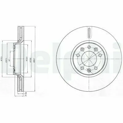 DELPHI BG4083C Disco Freno Offerta Del Giorno