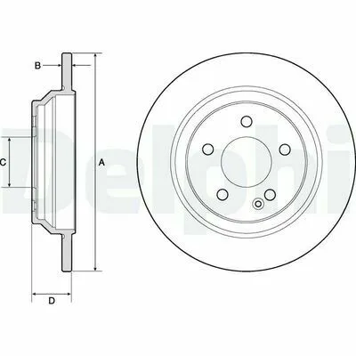 DELPHI BG4811C Disco Freno Miglior Prezzo