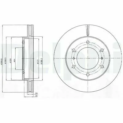Offerta Limitata DELPHI BG4229 Disco Freno