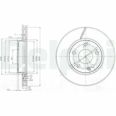 Saldi DELPHI BG3845C Disco Freno