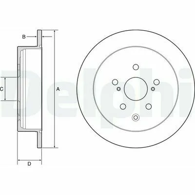 Promozione DELPHI BG4919C Disco Freno
