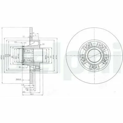 DELPHI BG9031RS Disco Freno Ultime Pezzi