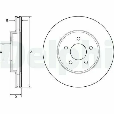 DELPHI BG4120 Disco Freno Quantità Limitata