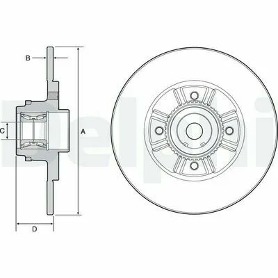 DELPHI BG9114RS Disco Freno Acquista Ora