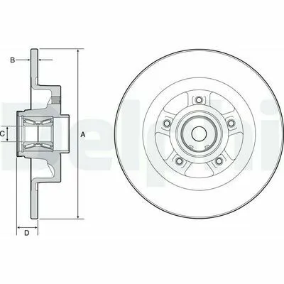 DELPHI BG9115RS Disco Freno Soddisfatti O Rimborsati
