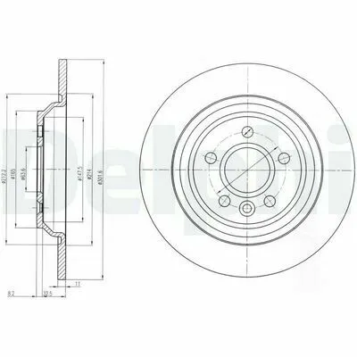 DELPHI BG4239C Disco Freno Prezzo Di Fabbrica
