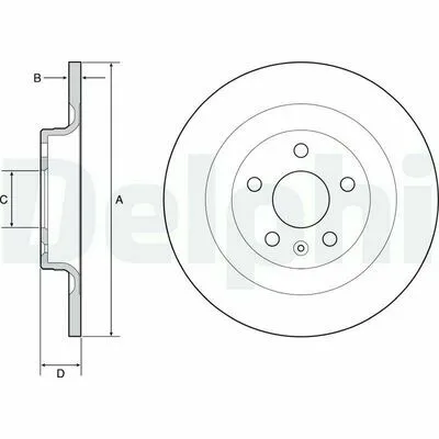 Ultimissimo Modello DELPHI BG4950C Disco Freno