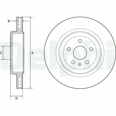 DELPHI BG9221C Disco Freno Consegna Rapida