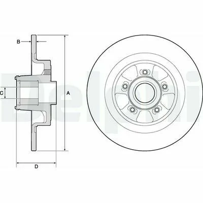 Compra Oggi Stesso DELPHI BG9133RS Disco Freno