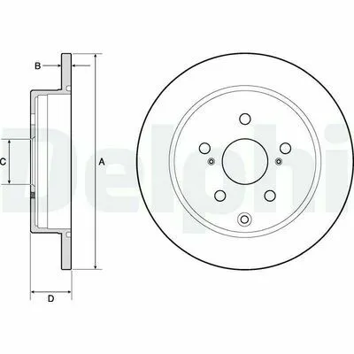 Prezzo Di Fabbrica DELPHI BG4757C Disco Freno