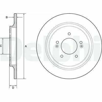 DELPHI BG4932C Disco Freno Prezzo Scontato