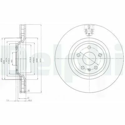 A Buon Prezzo DELPHI BG9054 Disco Freno