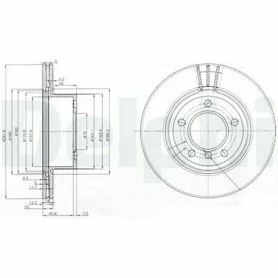 Economico DELPHI BG3900C Disco Freno