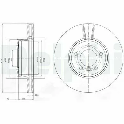 Vendita Finale DELPHI BG9871C Disco Freno