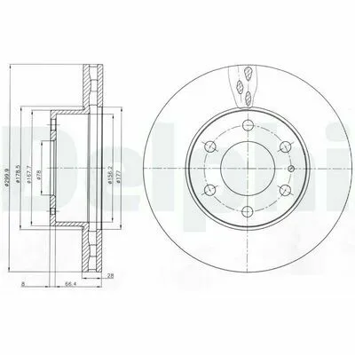 Prezzo Scontato DELPHI BG4100 Disco Freno