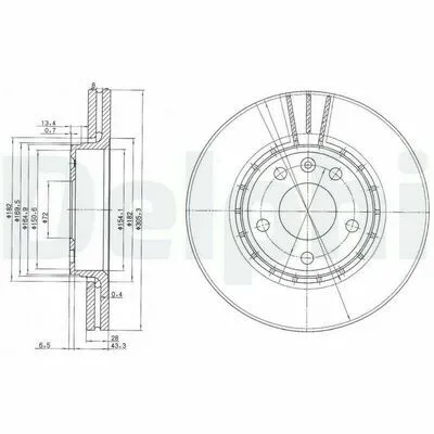 DELPHI BG3768 Disco Freno Promo Stagionale