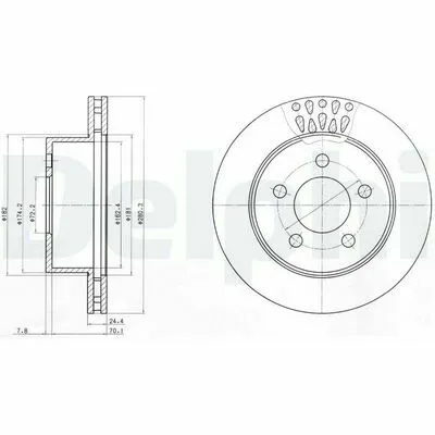 DELPHI BG4103 Disco Freno Bestseller
