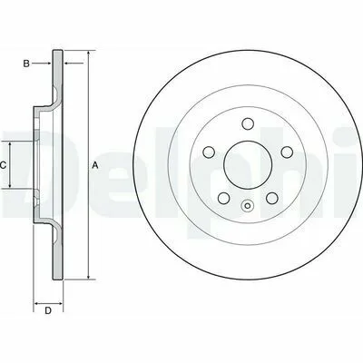 DELPHI BG4966C Disco Freno Solo Oggi