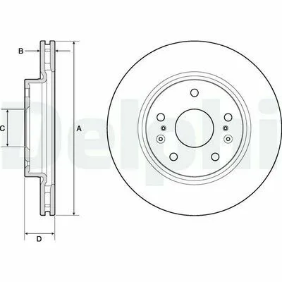 DELPHI BG4764C Disco Freno Bestseller