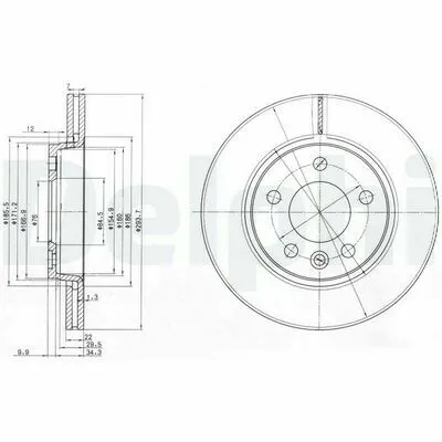 Promozione DELPHI BG3893 Disco Freno