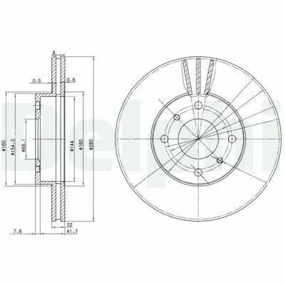 Prezzo Ridotto DELPHI BG3596 Disco Freno