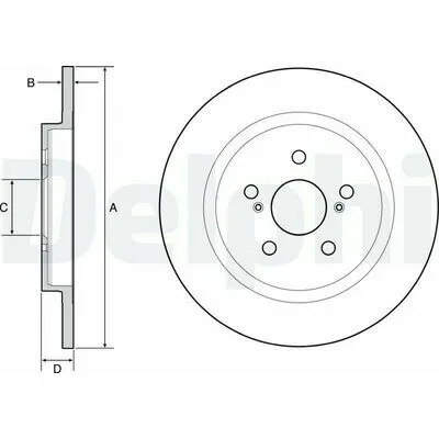Prezzo Di Fabbrica DELPHI BG4650C Disco Freno