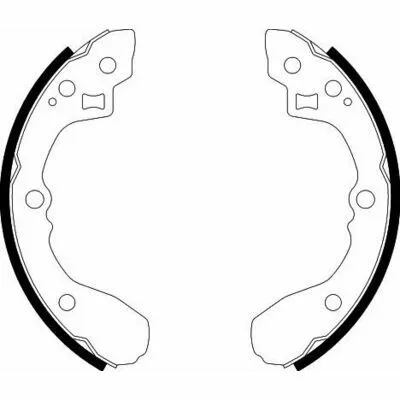 Nuovo Arrivo HELLA 8DB 355 002-931 Kit Ganasce Freno