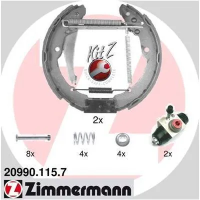 ZIMMERMANN KIT Z 20990.115.7 Kit Ganasce Freno Prezzo Conveniente