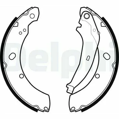 DELPHI LS2136 Kit Ganasce Freno Prezzo Ridotto