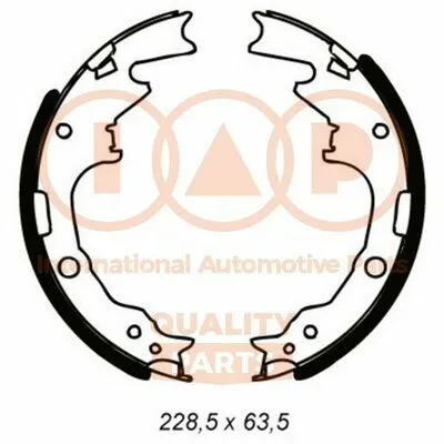IAP QUALITY PARTS 705-10042 Kit Ganasce Freno Occasione Imperdibile