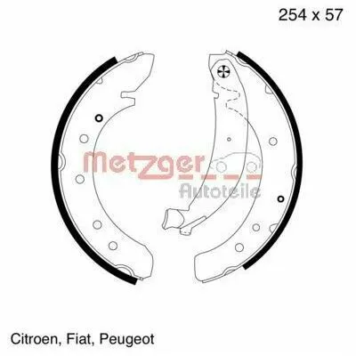 Offerta Speciale METZGER MG 620 Kit Ganasce Freno