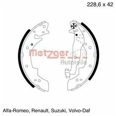 METZGER MG 300 Kit Ganasce Freno Professionale