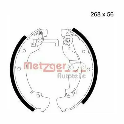 Super Prezzo METZGER MG 548 Kit Ganasce Freno