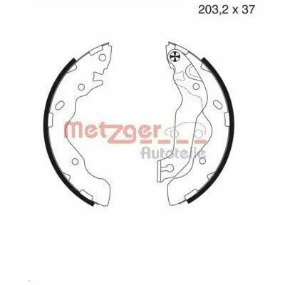 Quantità Limitata METZGER MG 987 Kit Ganasce Freno