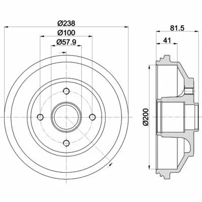 MINTEX MBD384 Tamburo Freno Nuova Collezione
