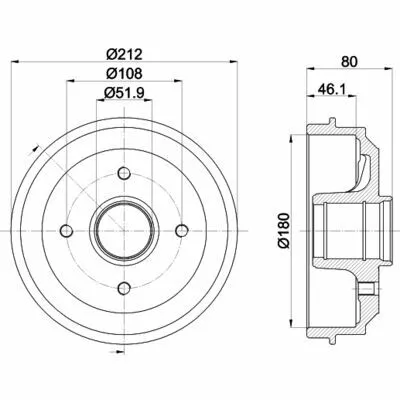 Ordina Subito MINTEX MBD035 Tamburo Freno