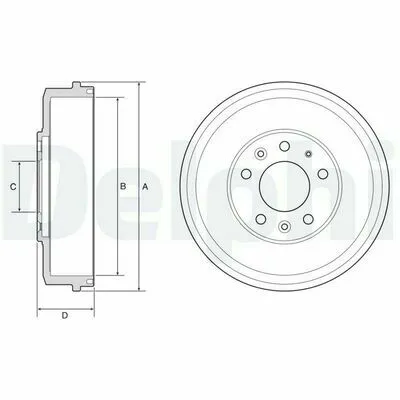 Occasione DELPHI BF578 Tamburo Freno