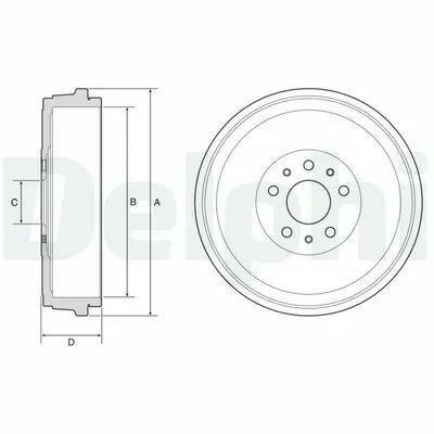DELPHI BF629 Tamburo Freno Offerta Speciale