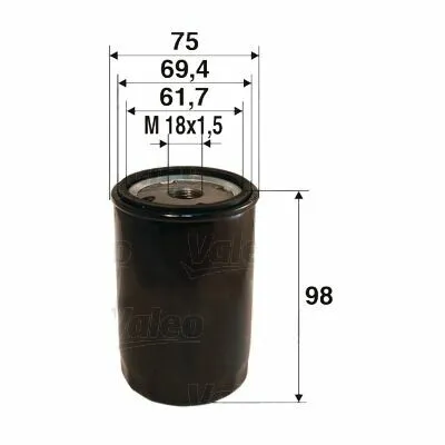 VALEO 586078 Filtro Olio Di Tendenza