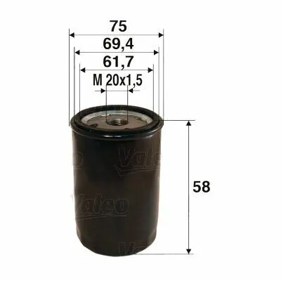 Promozione VALEO 586050 Filtro Olio